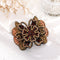 Elegant Rhinestone Flower Hair Clip