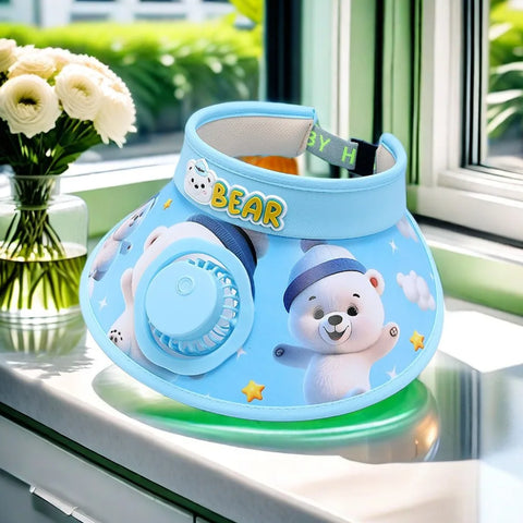 Kid Summer Cooling Fan Hat