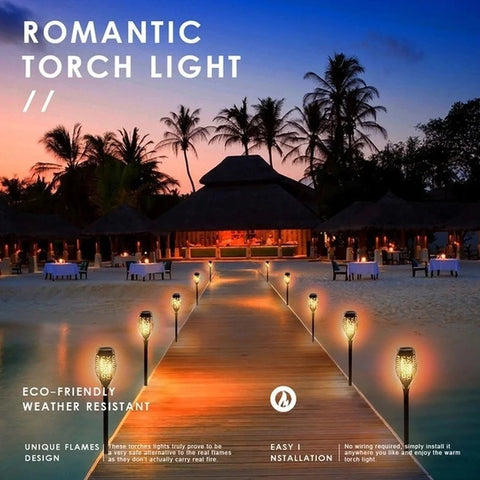 Solar Flame Torch Lights