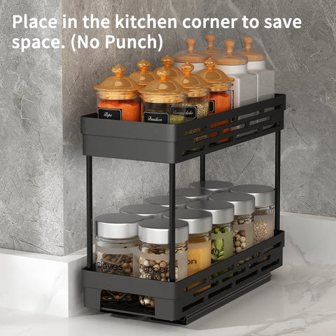 Sliding Spice Kitchen Rack