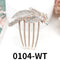 Crystal Flower Hair Comb Pin