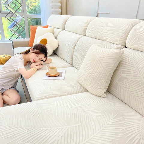 Waterproof Leaves Sofa Cover