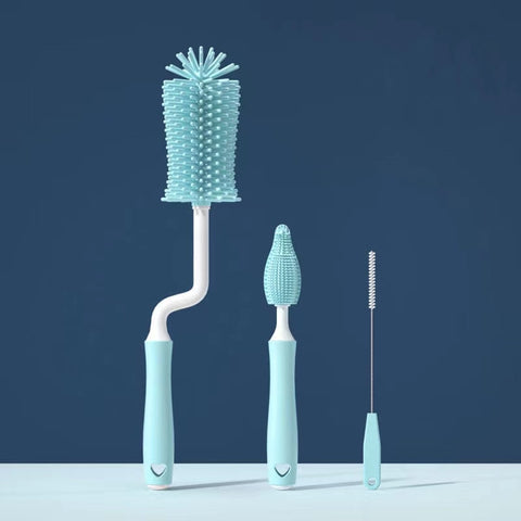 Silicone Milk Bottle Cleaning Brush Set