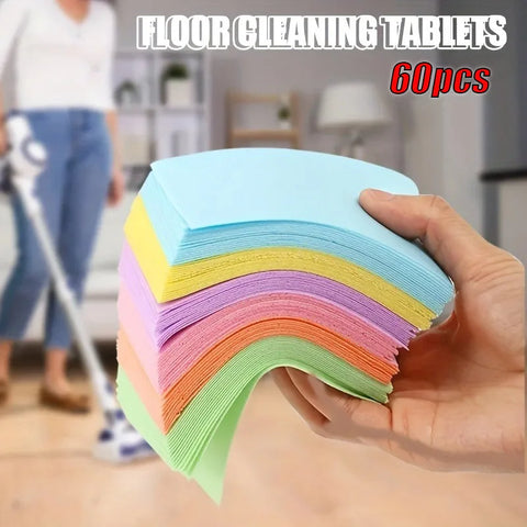 60PCS/Set Mopping Floor Toilet Cleaning Sheets