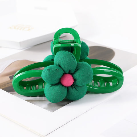 40 Styles Plush Synthetic Fabric Flower Hair Claw