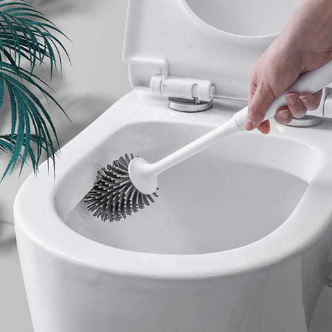 Wall-Mounted Silicone Toilet Brush