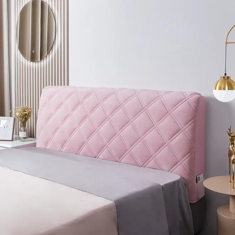 Velvet Soft Bed Headboard Cover