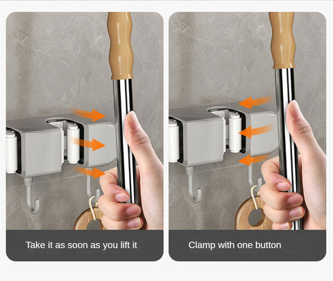 Upgrade ABS Mop Broom Hook Holder