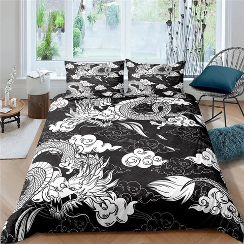 Dragon Duvet Pillow Cover Set