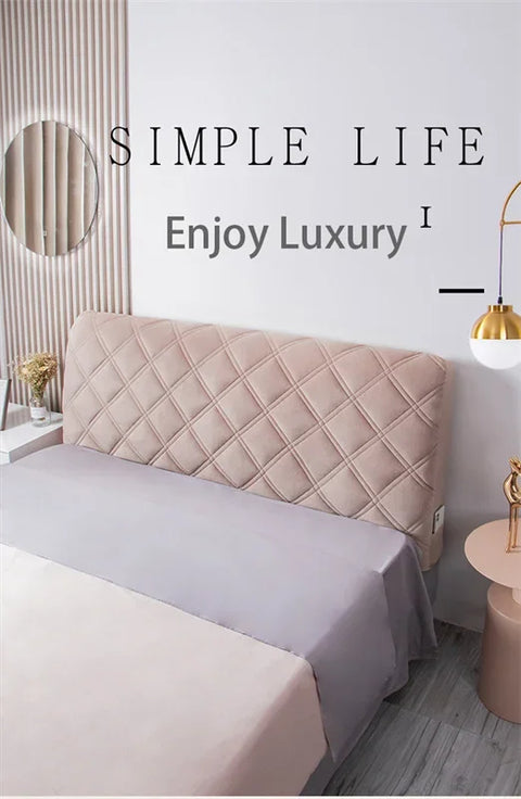 Velvet Soft Bed Headboard Cover