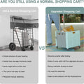 50L Folding Shopping Cart Pull Trolley