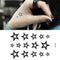 Hollow Star Waterproof Temporary Tattoo Sticker