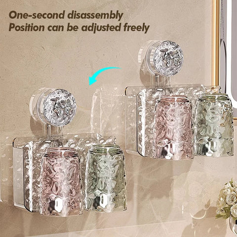Bathroom Toothbrush Cup Rack