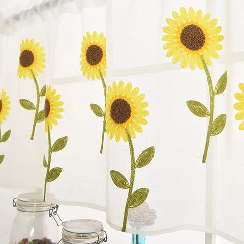 Sunflower Half Curtain