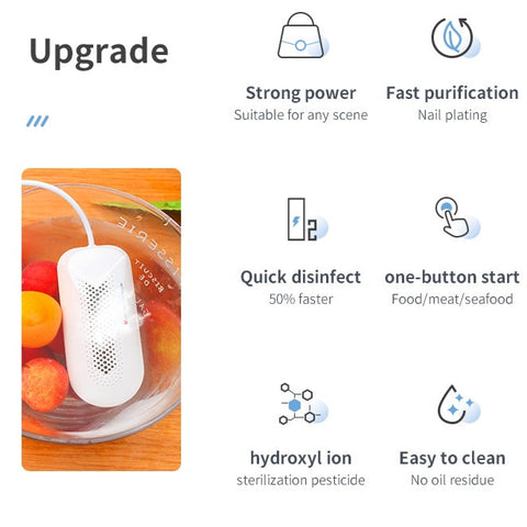 Portable Food Purifier Washer