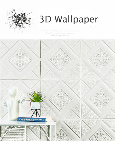 3D Tile Brick Wall Paper