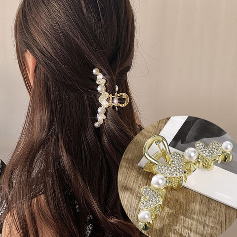 Rhinestone Metal Hair Claw