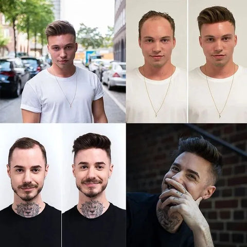 9 Colors Men Hair Wig