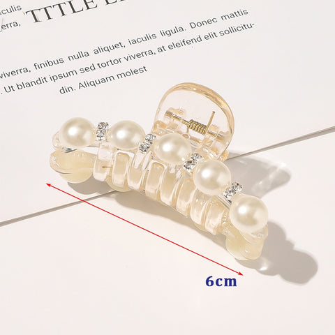 Pearls Hair Claw Clip