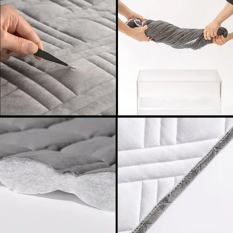 Velvet Soft Bed Headboard Cover