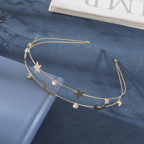 Metal Gold Silver Headband