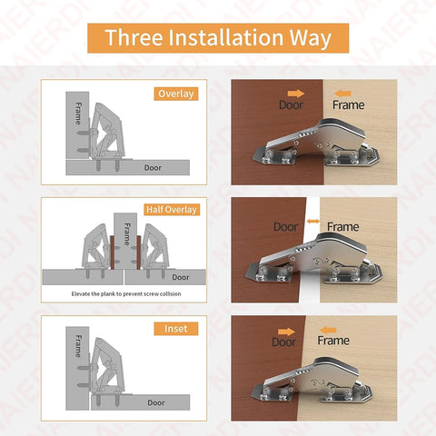 4PCS Spring Hinge