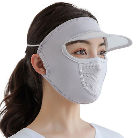 Ice Silk UV Protection Face Cap