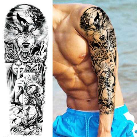Full Arm Temporary Tattoos