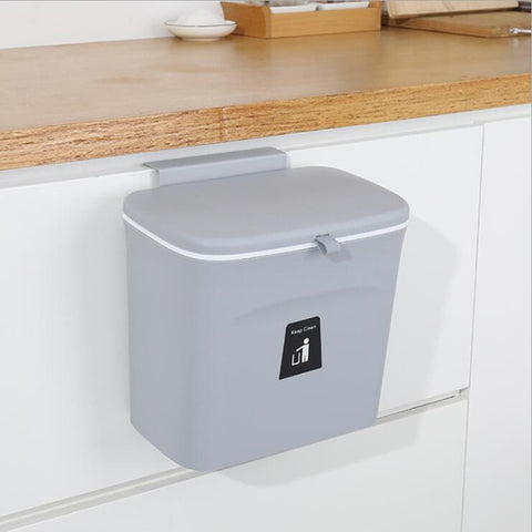 Sliding Lid Hanging Kitchen Trash Can