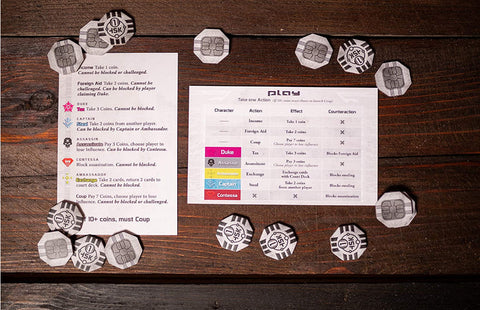Resistance Avalon Family Interactive Board Game Card