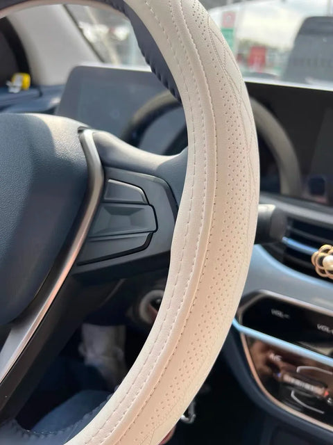 Leather Steering Wheel Cover