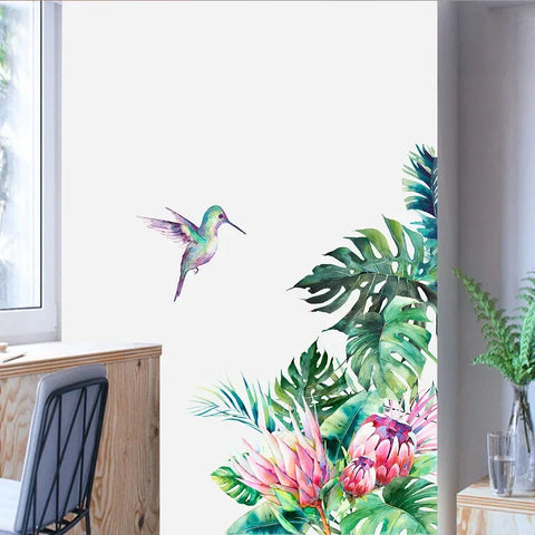 Tropical Leaves Wall Stickers