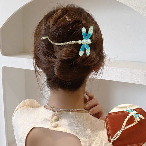 Elegant Rhinestone Metal Hair Pin