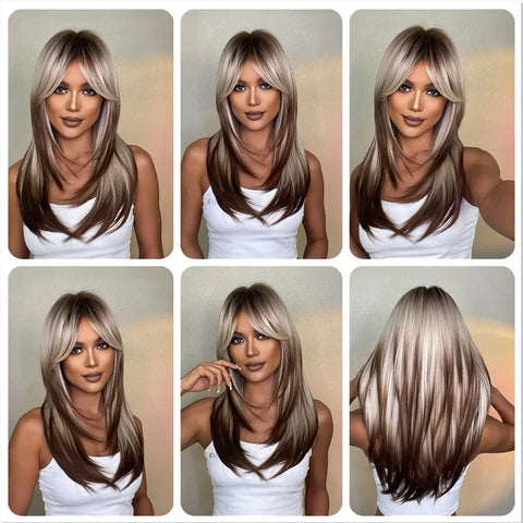 Women Long Straight Hair Wig