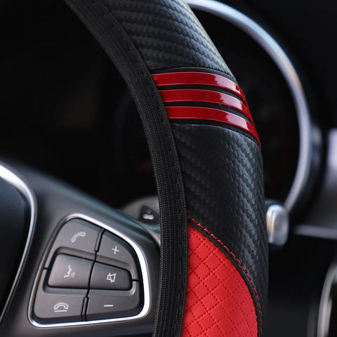 PU Leather Steering Wheel Cover
