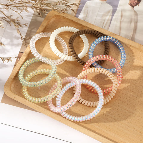 6PCS Spiral Hair Ties