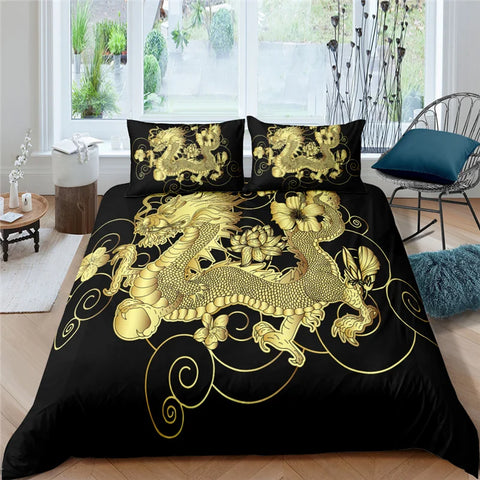 Dragon Duvet Pillow Cover Set
