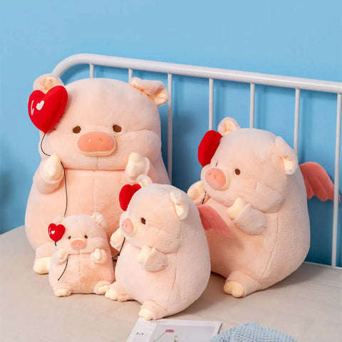 Kawaii Angel Pig Plush Doll