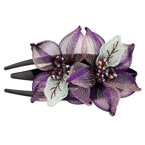 Luxury Copper Wire Flower Hairpin