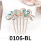 Crystal Flower Hair Comb Pin