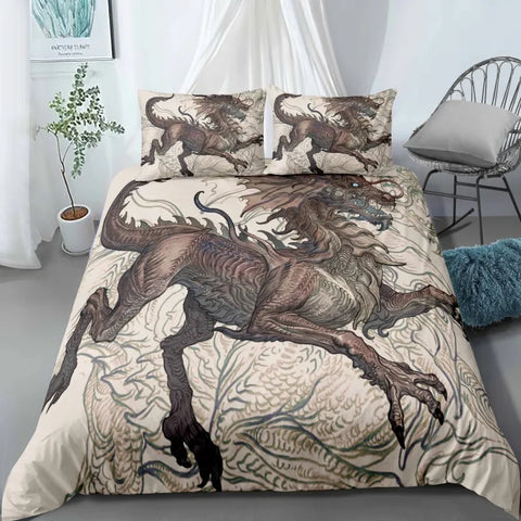 Dragon Duvet Pillow Cover Set