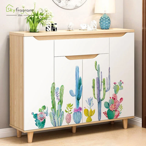 Watercolor Cactus Wall Sticker