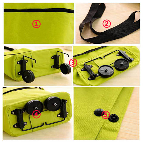 Foldable Shopping Trolley Bag