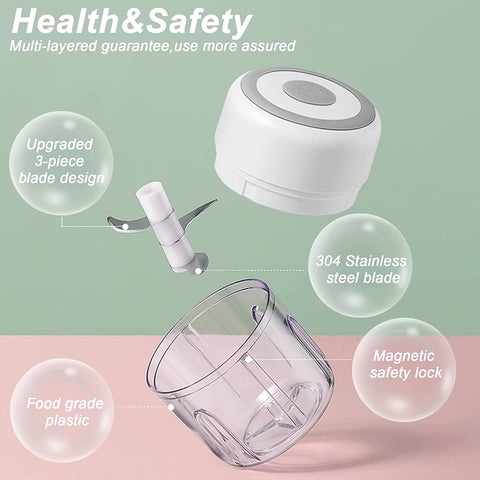 100/250mL Mini Electric Chopper