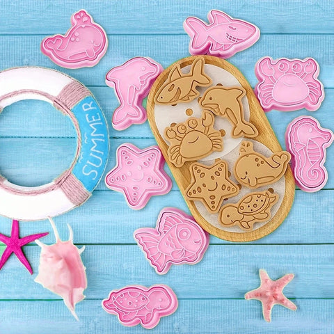 8PCS Marine Animals Cookies Cutter