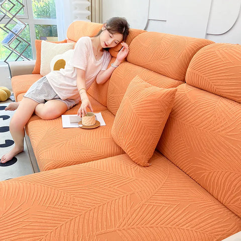 Waterproof Leaves Sofa Cover