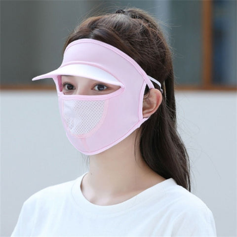 Ice Silk UV Protection Face Cap