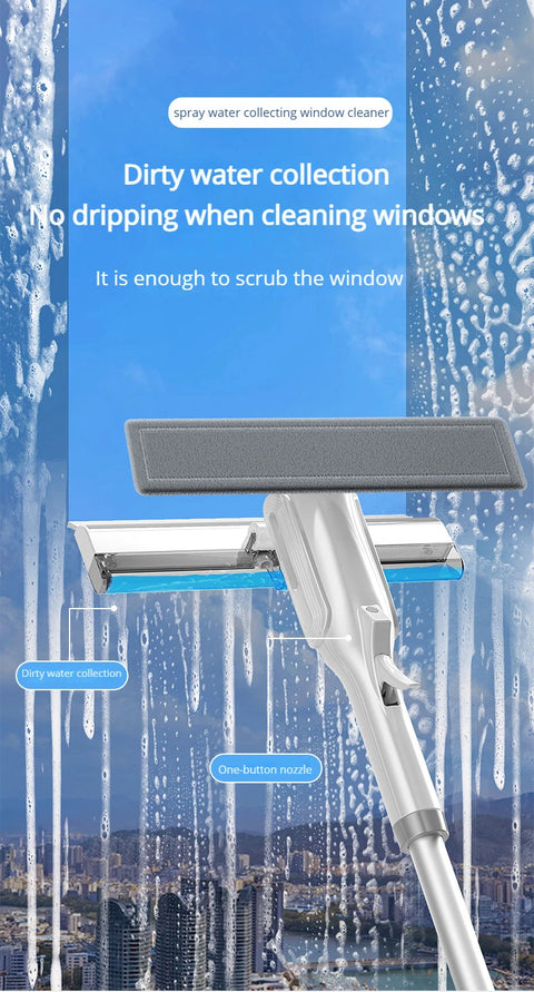 Window Water-Scraping Cleaning Tool