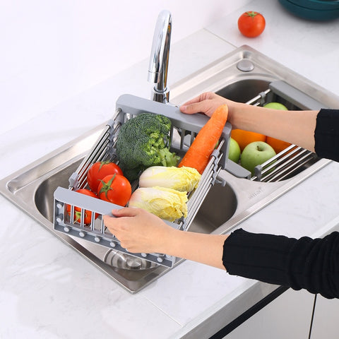 Adjustable Sink Draining Rack