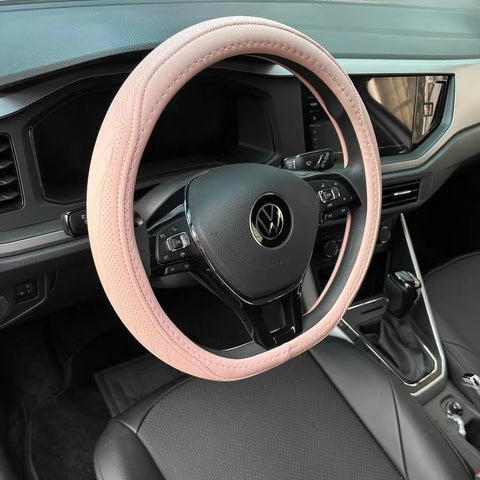 Leather Steering Wheel Cover